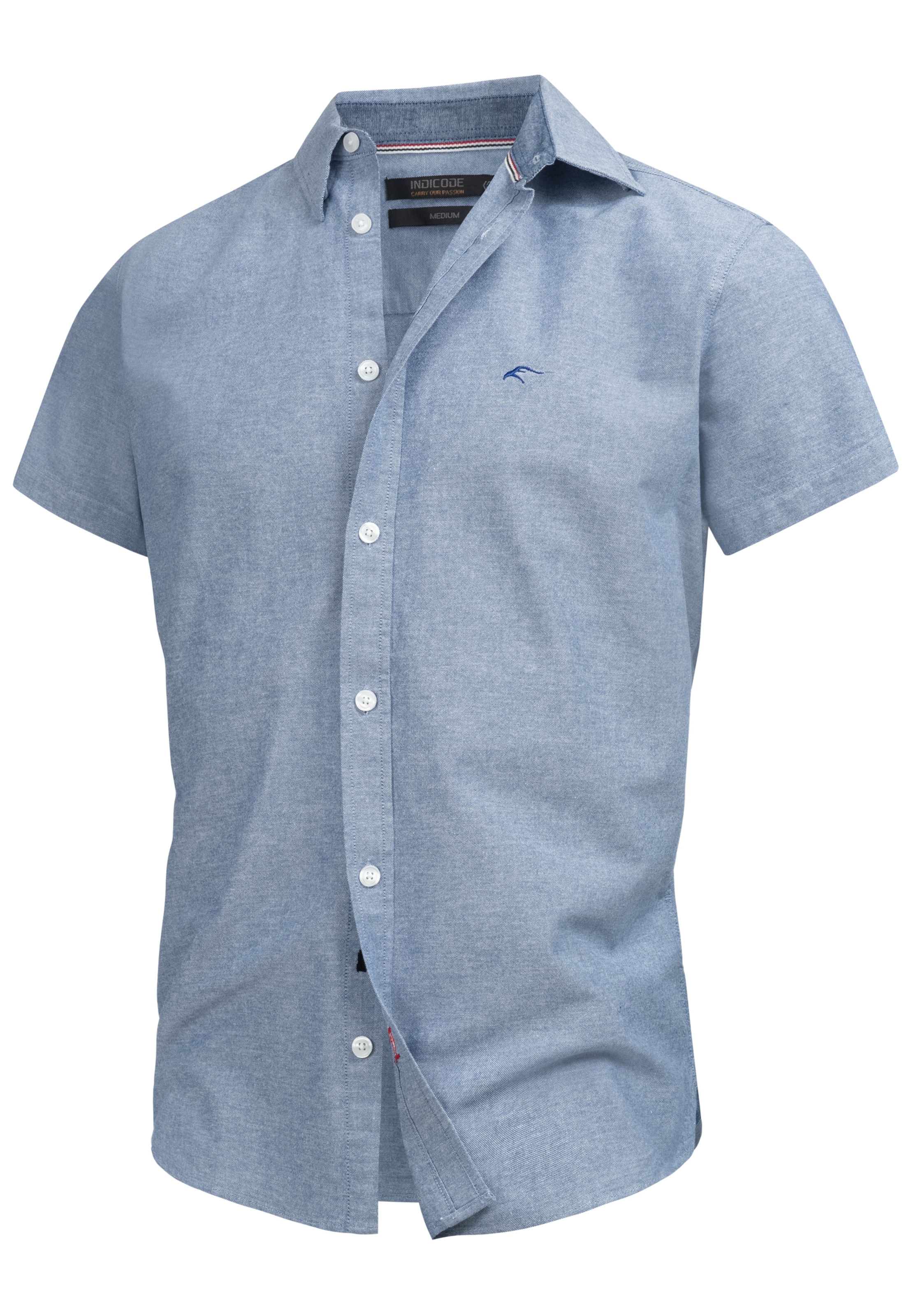 INDICODE JEANS Hemd 'Kenner' in Blau: Vorderseite