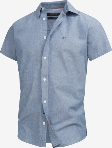 INDICODE JEANS Regular Fit Hemd 'Kenner' in Blau: Vorderseite