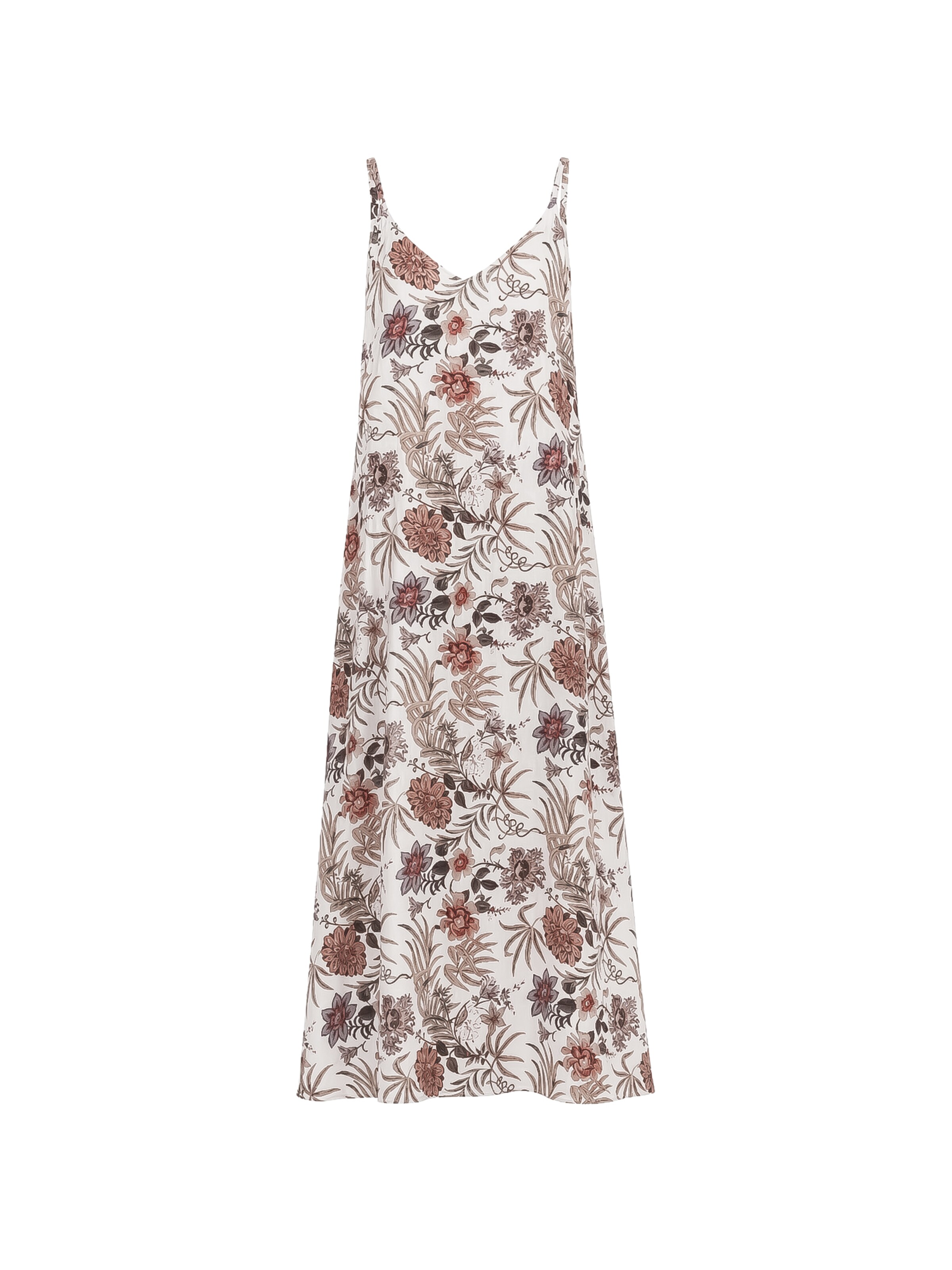 Haris Cotton Jurk in Wit: voorkant