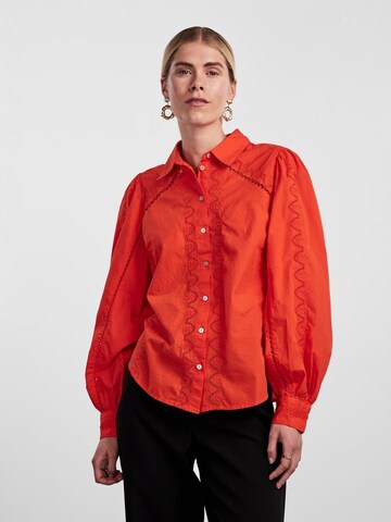 Y.A.S Blouse 'KENORA' in Rood: voorkant