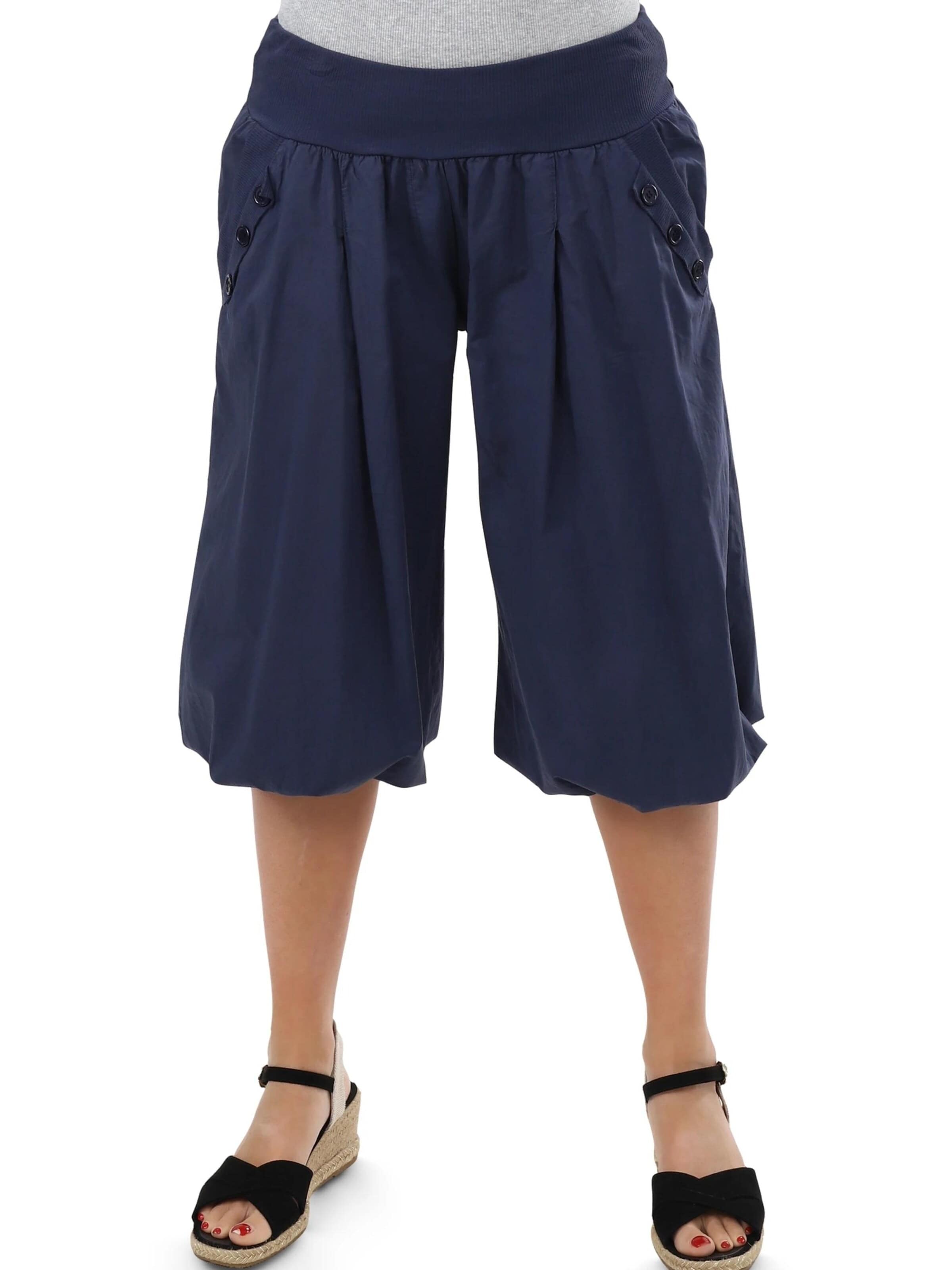 malito more than fashion Loose fit Harem Pants in Blue