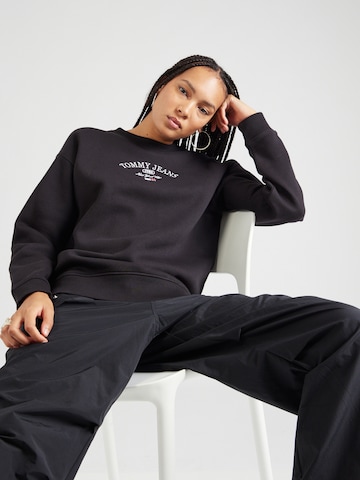 Tommy Jeans - Sweatshirt em preto: frente