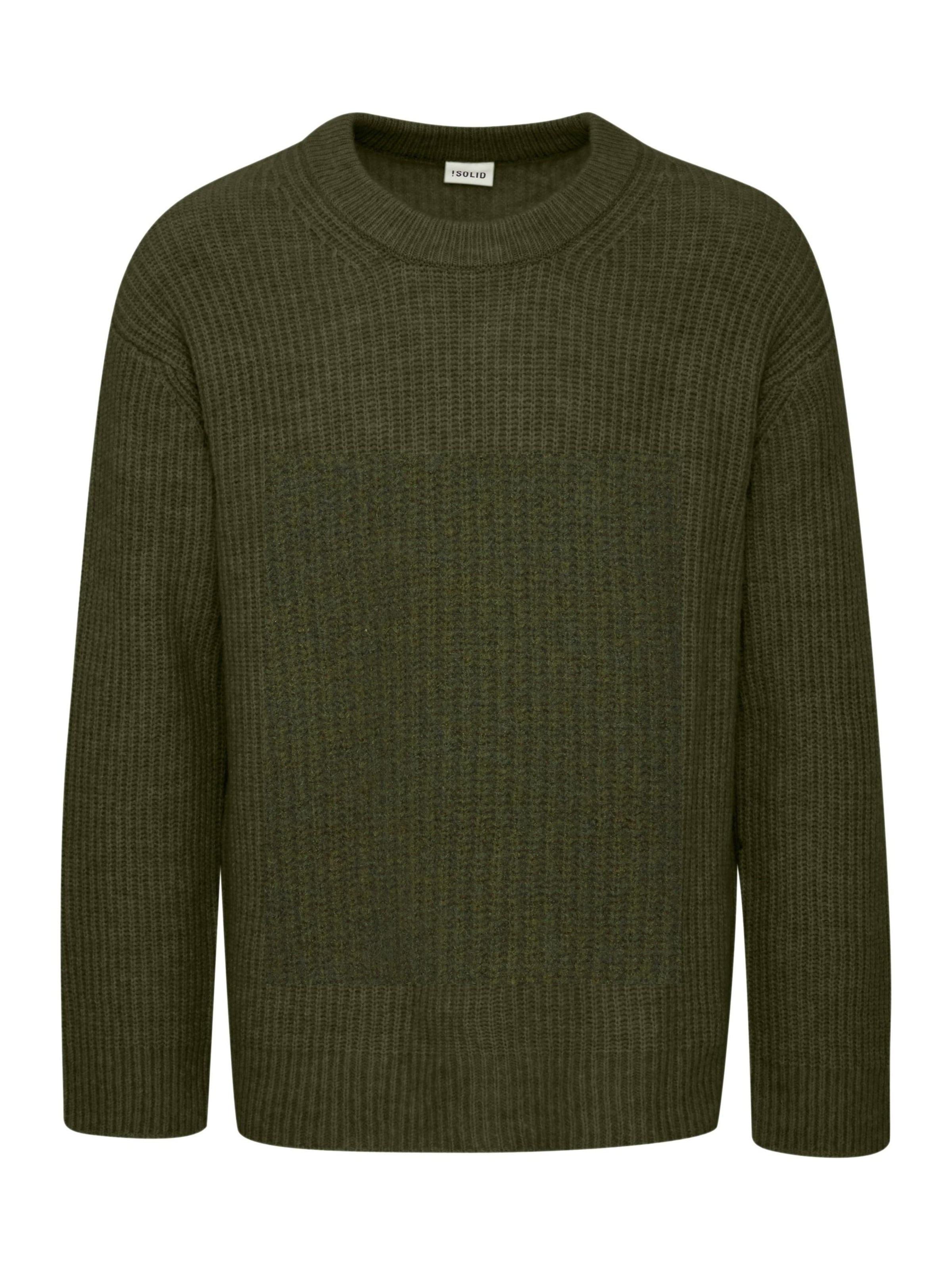 !Solid Sweater 'Nohi' in Green: front