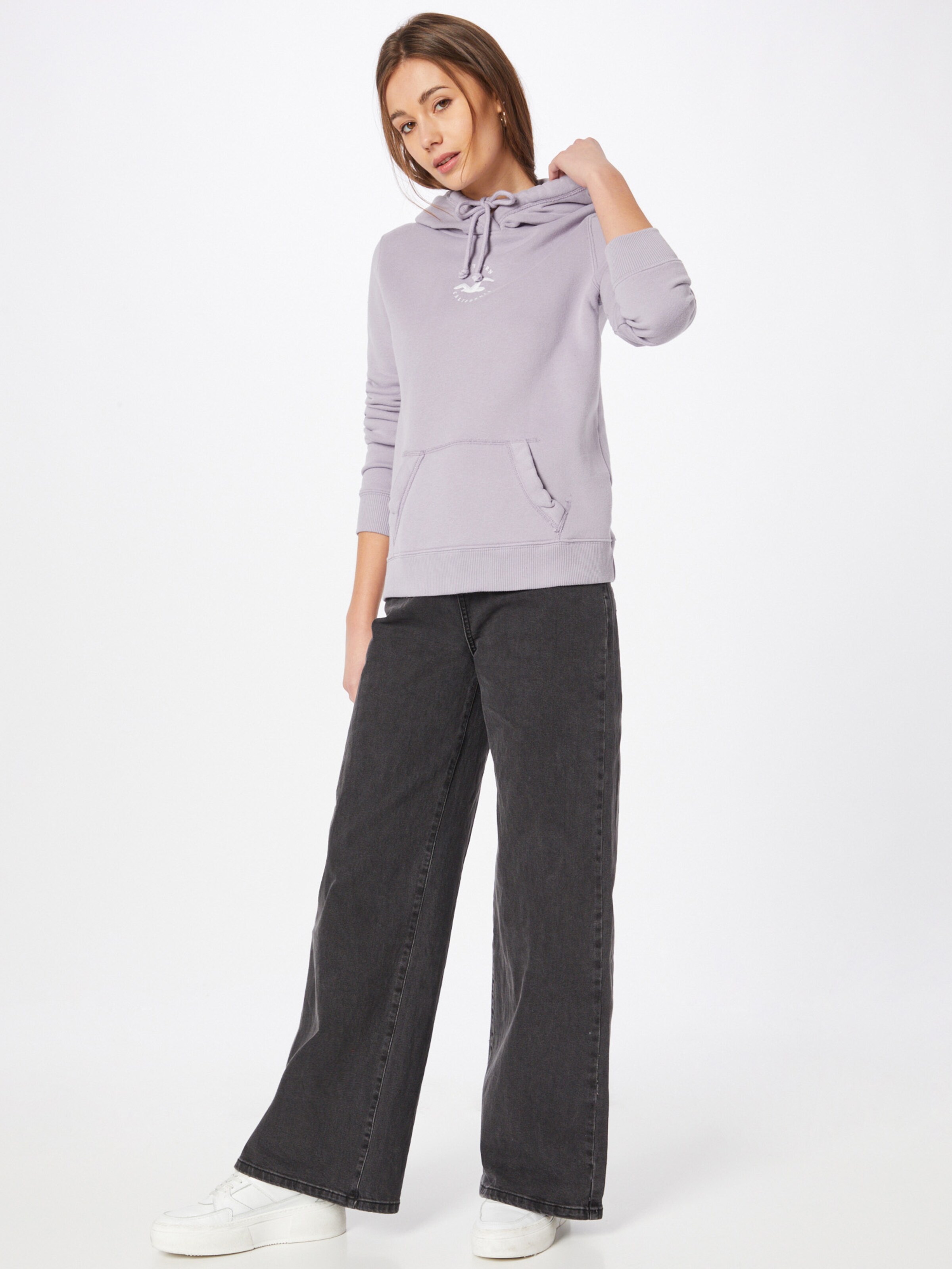 Frauen Sweat HOLLISTER Sweatshirt in Lavendel - DE00501 Frauen Sweat HOLLISTER Sweatshirt in Lavendel - DE00501