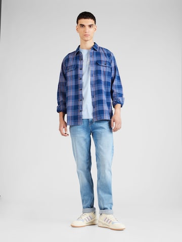 QS - Ajuste regular Camisa en azul