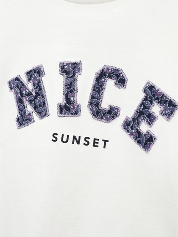 MANGO KIDS Shirt 'NICE' in Weiß