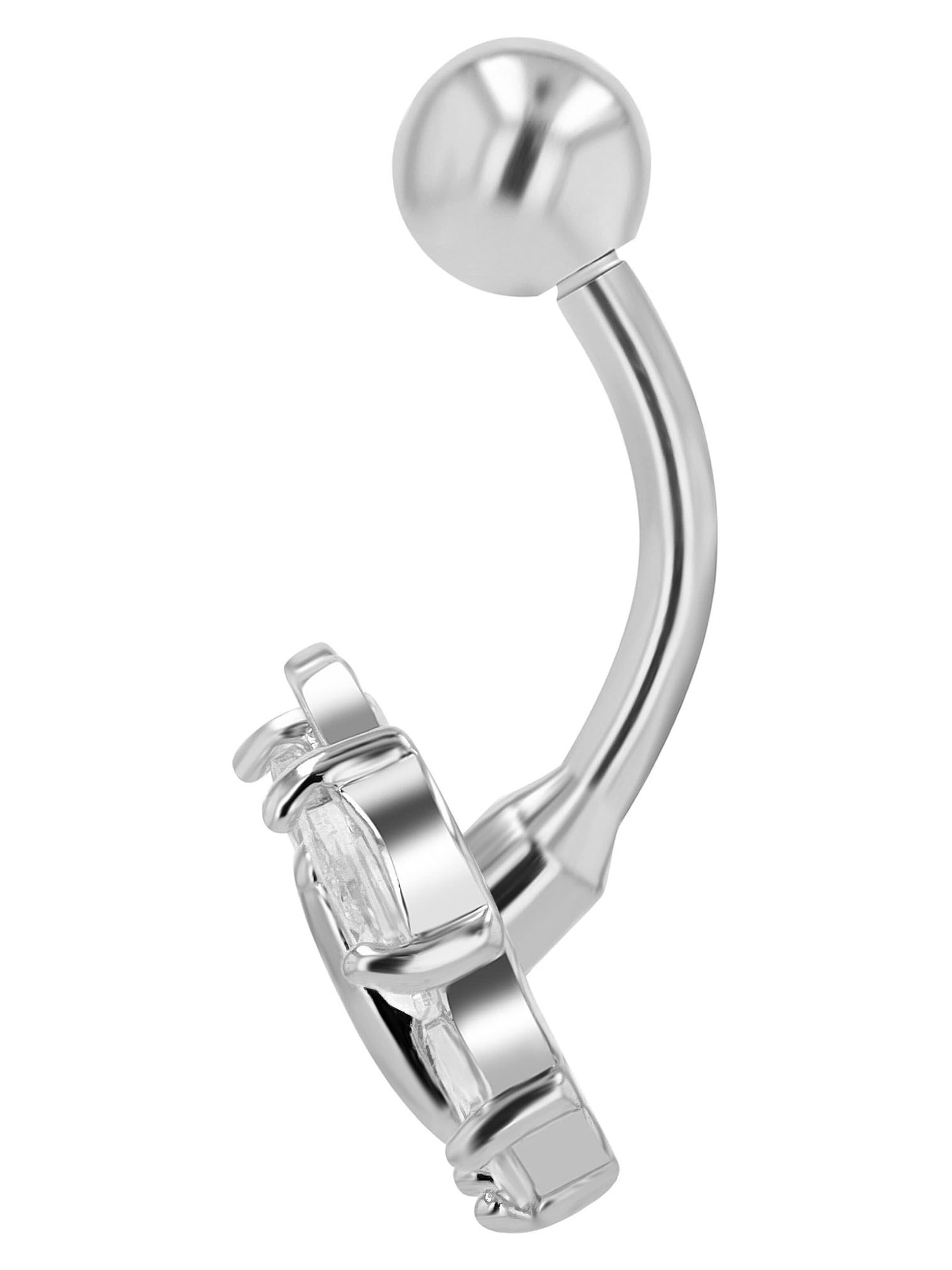 Akzent Piercings 'Cyrene, hautverträglich' in Silver