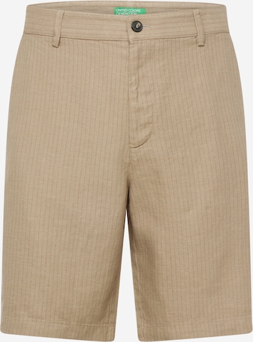 UNITED COLORS OF BENETTON Normální Chino kalhoty – béžová: přední strana