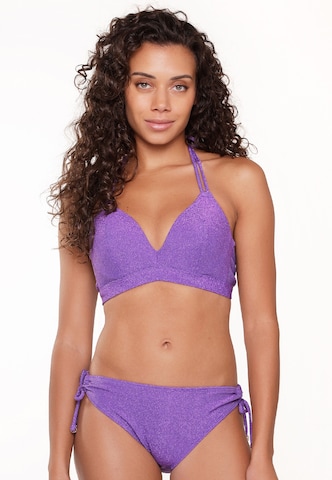 LingaDore T-Shirt Triangel Bikini Set in Lila: predná strana