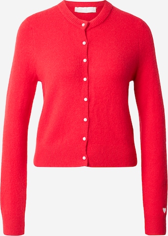 raudona Abercrombie & Fitch Kardiganas: priekis