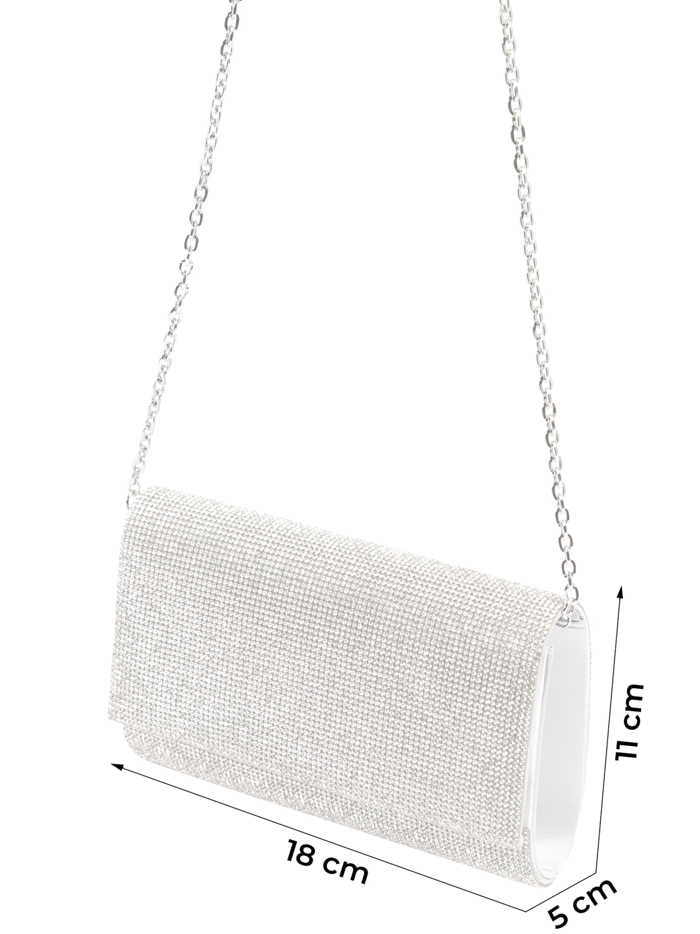 mascara Taška cez rameno 'DIAMOND FOLD' - Strieborná