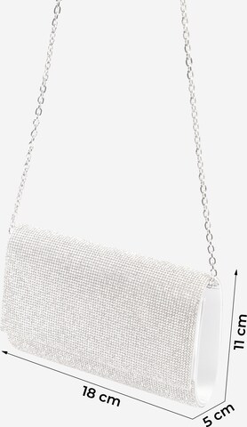 mascara Crossbody Bag 'DIAMOND FOLD' in Silver