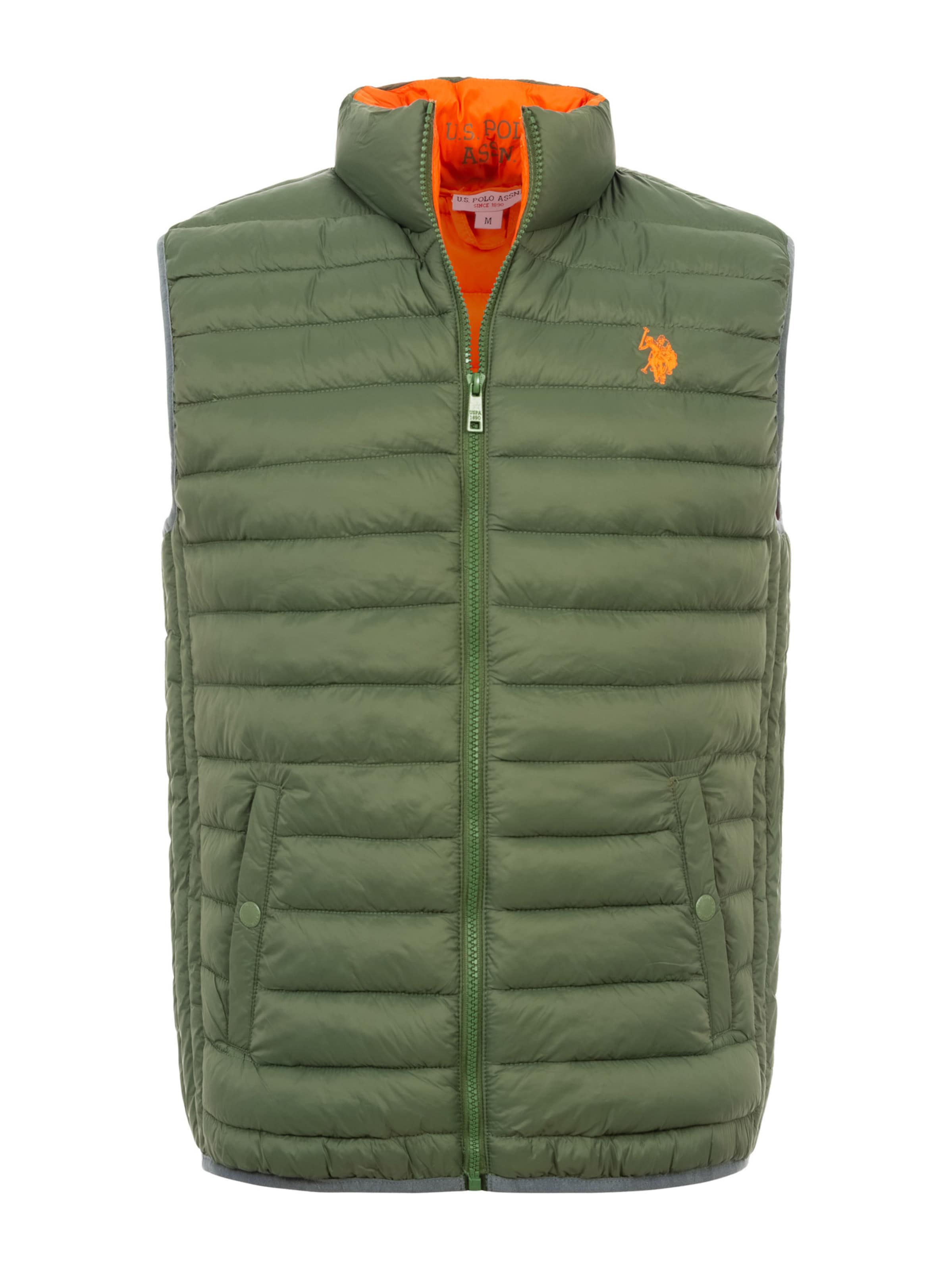 U.S. POLO ASSN. Vest in Green: front