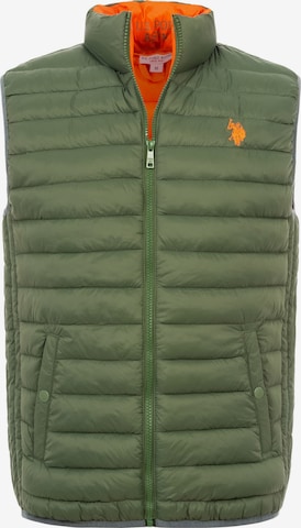 U.S. POLO ASSN. Vest in Green: front