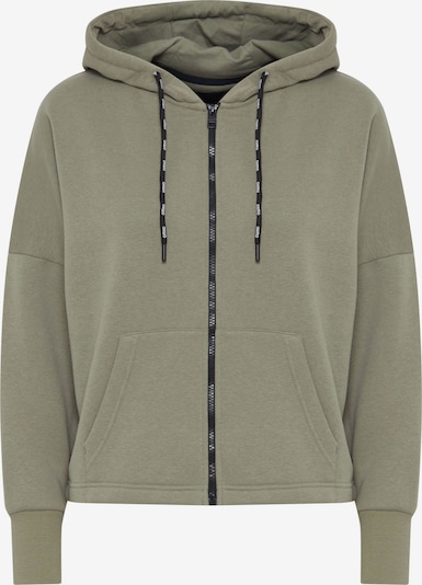 Oxmo Sweatjacke 'sanice' in L in dunkelgrün, Produktansicht