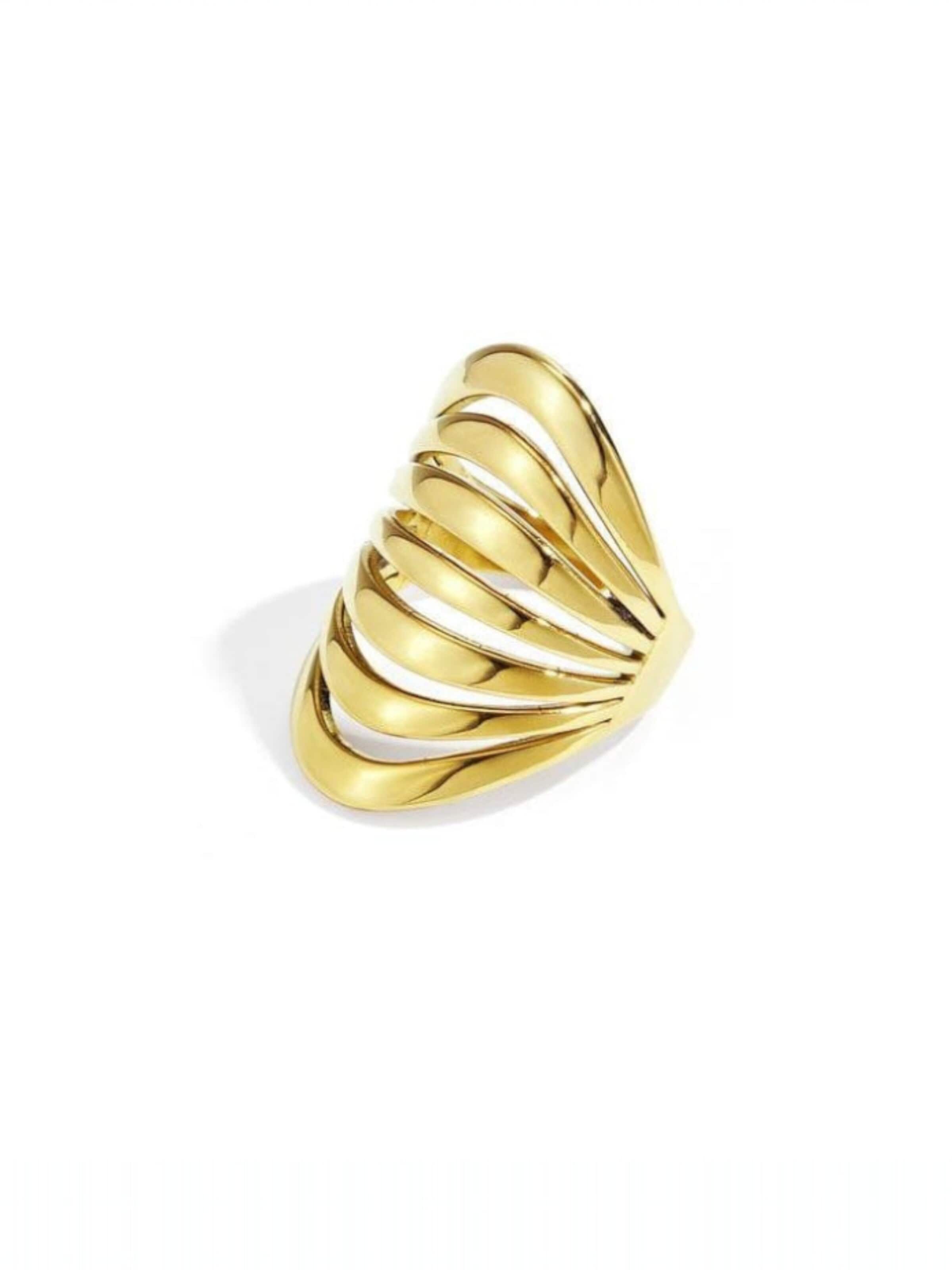La Moda Me Ring 'Cher' in Gold: front