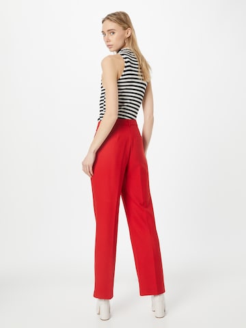 Designers Remix Regular Pleat-Front Pants 'Derby' in Red