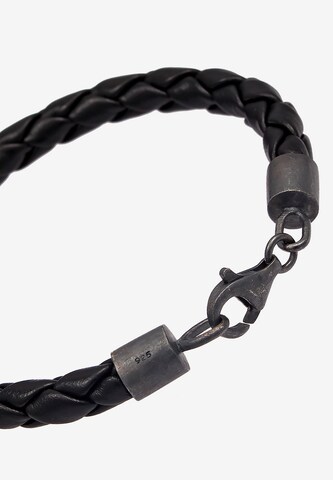 KUZZOI Armband Leder in Schwarz