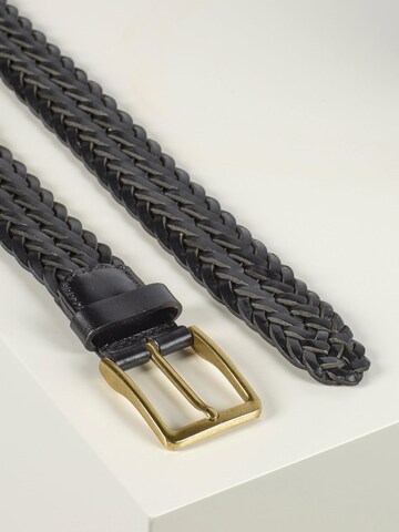Howard London Bælte 'Braided Leather Belt Andrew Black' i sort