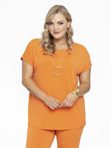 T-shirt YOEK en orange : devant