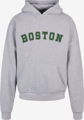 Merchcode Sweatshirt 'Boston' in Grijs: voorkant
