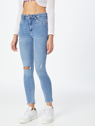 Skinny Jean Tally Weijl en bleu : devant