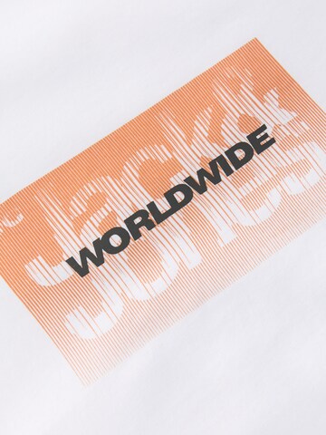 T-Shirt 'JCOECHO' JACK & JONES en blanc