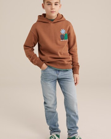 WE Fashion Sweatshirt in Brown