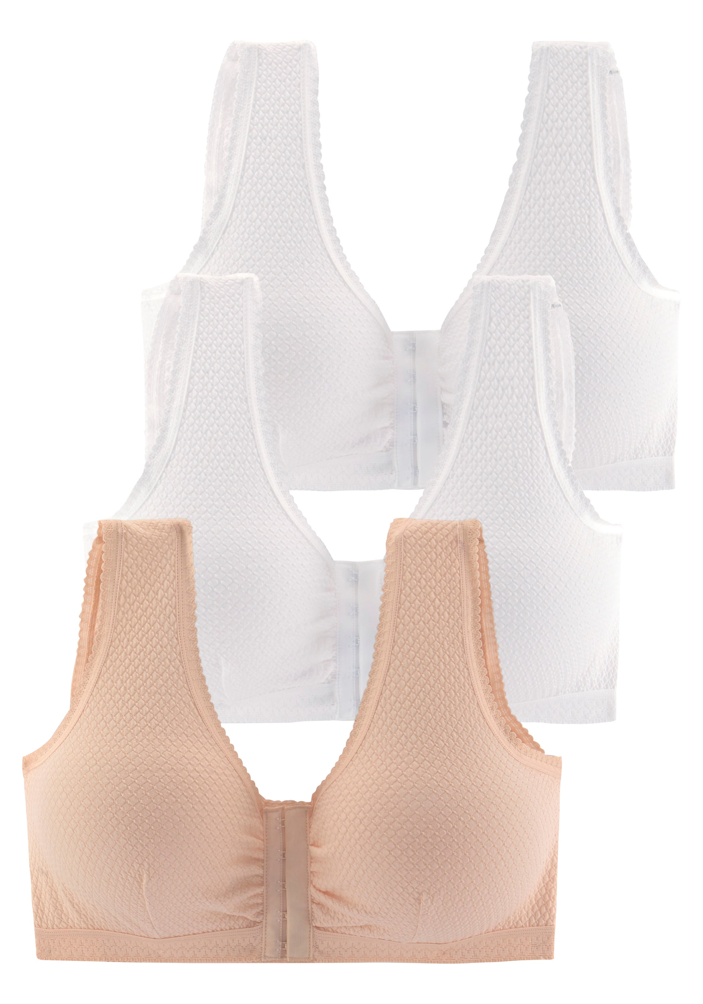 Medosan Bustier BH in Beige: Vorderseite
