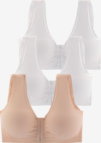 Medosan Bralette Bra in Beige: front