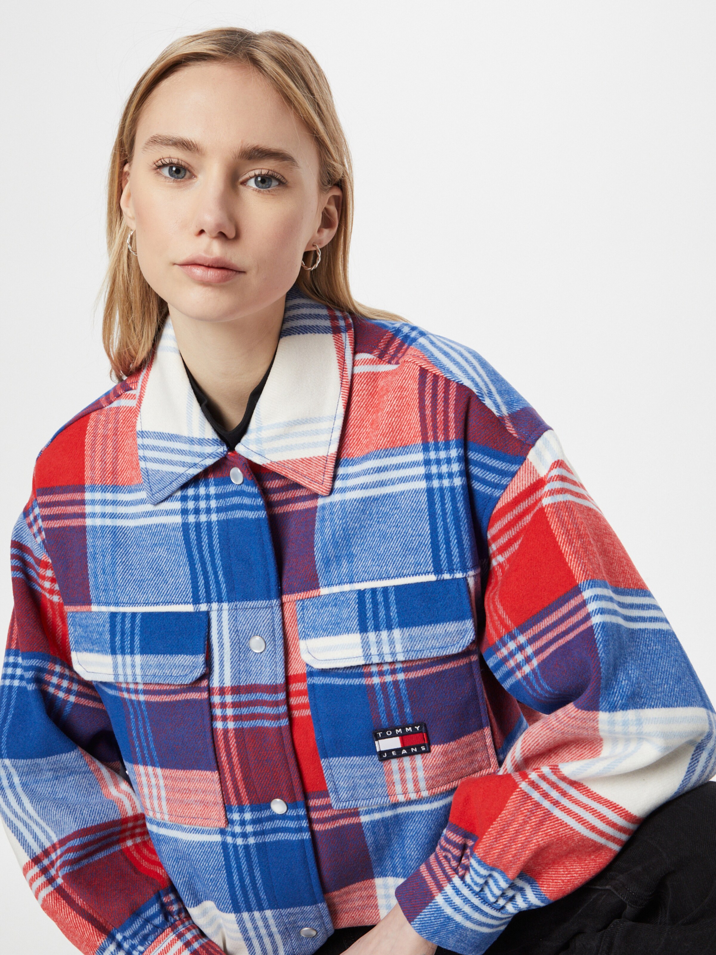 Tommy jeans deals plaid jacket