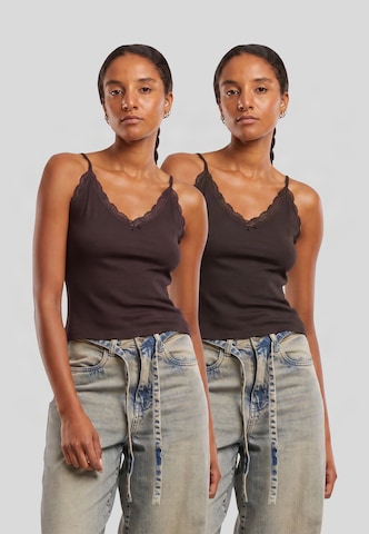 Urban Classics Top in Brown: front