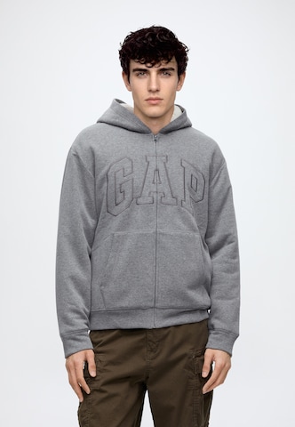 GAP Sweatjacke in Grau: Vorderseite