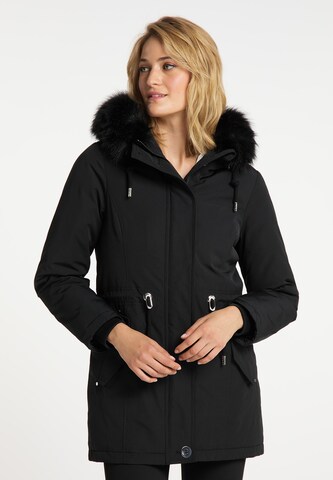 Usha Winterparka in Zwart: voorkant