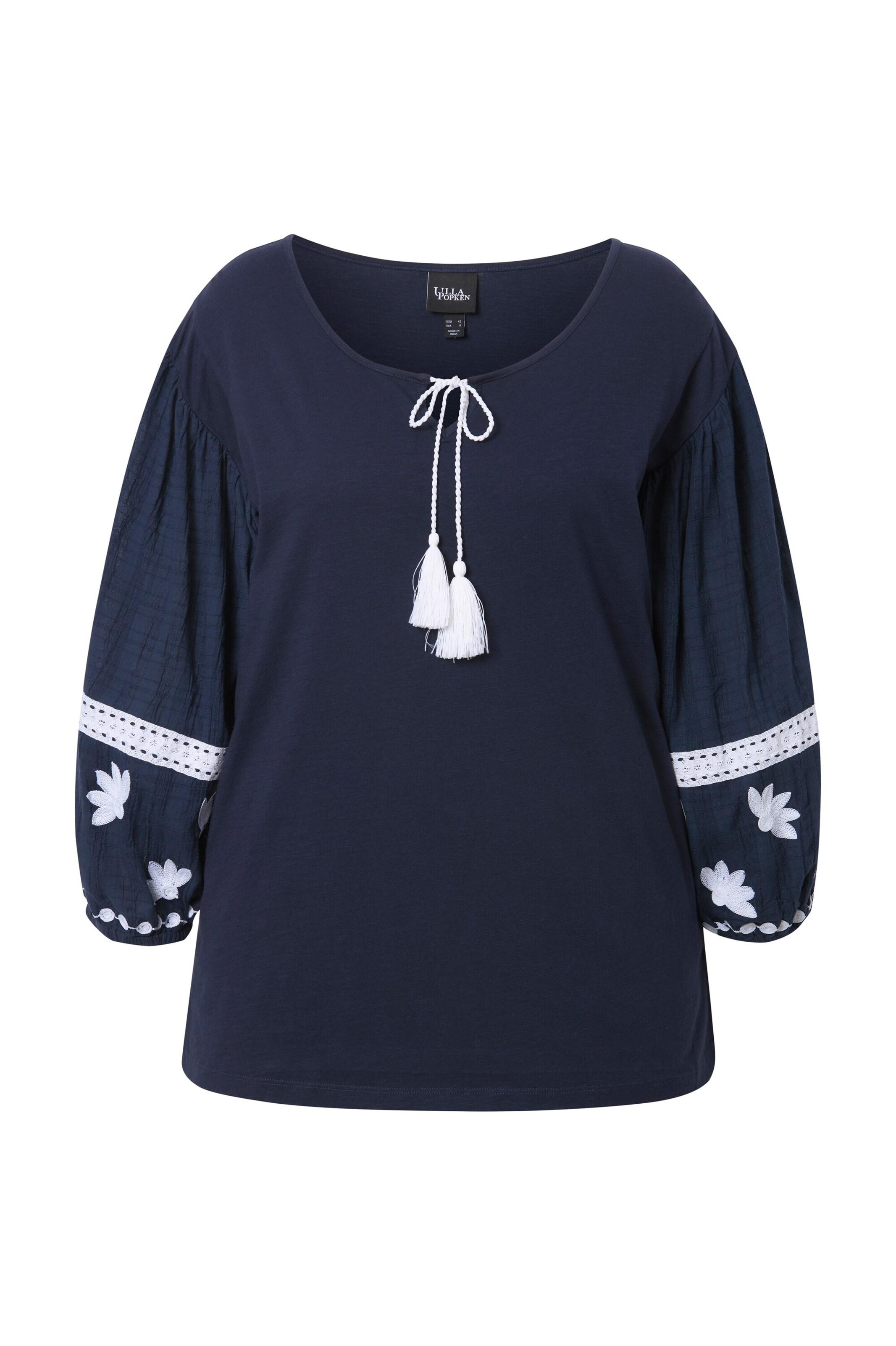 Ulla Popken Bluse in Blau: Vorderseite