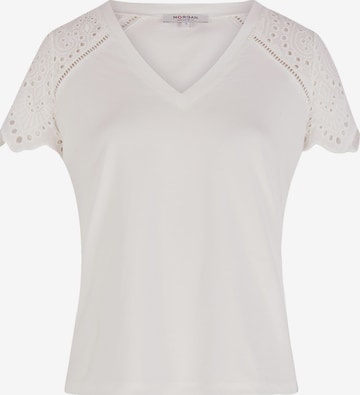 Tricou de la Morgan pe alb: față