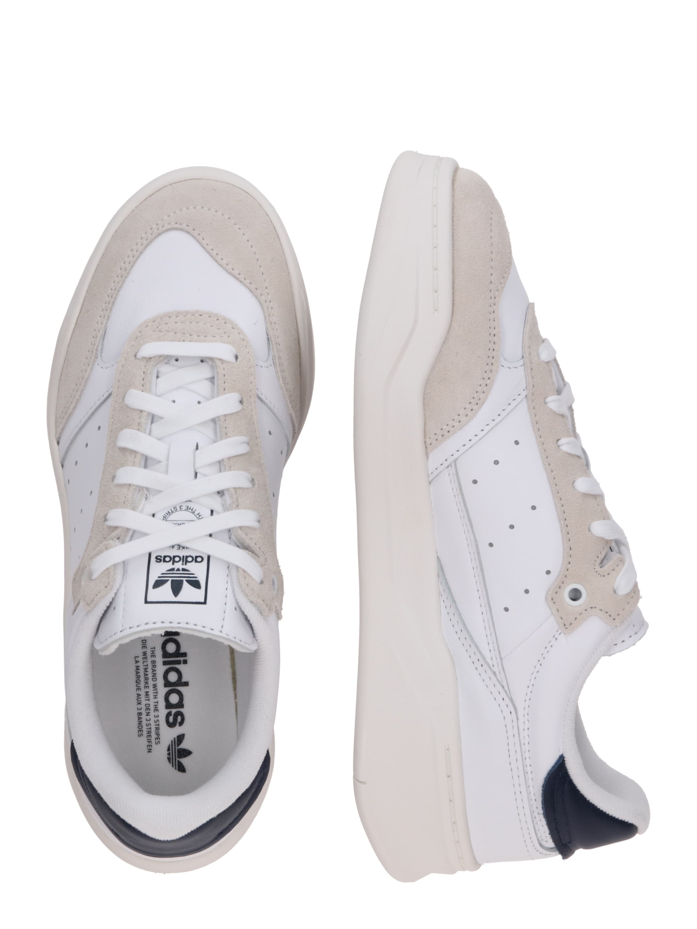 ADIDAS ORIGINALS Platform trainers 'COURT FINALE' in White