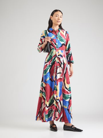YAS - Vestido camisero 'YASSAVANNA' en beige: frente