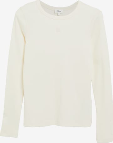s.Oliver Shirt in Wit: voorkant