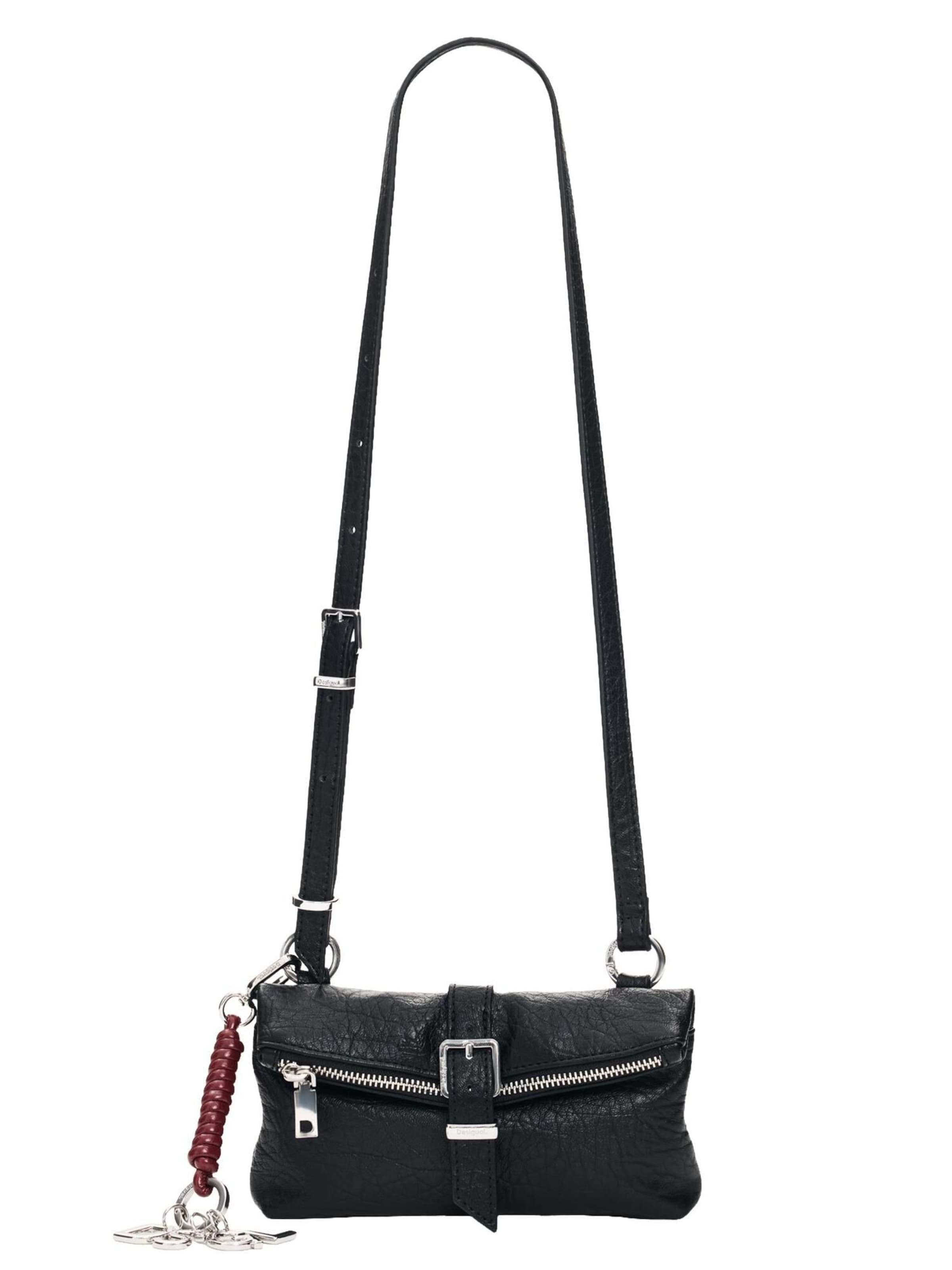 melns Desigual "Clutch" stila somiņa: no priekšpuses