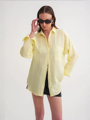 Camicia da donna di MixRay in giallo