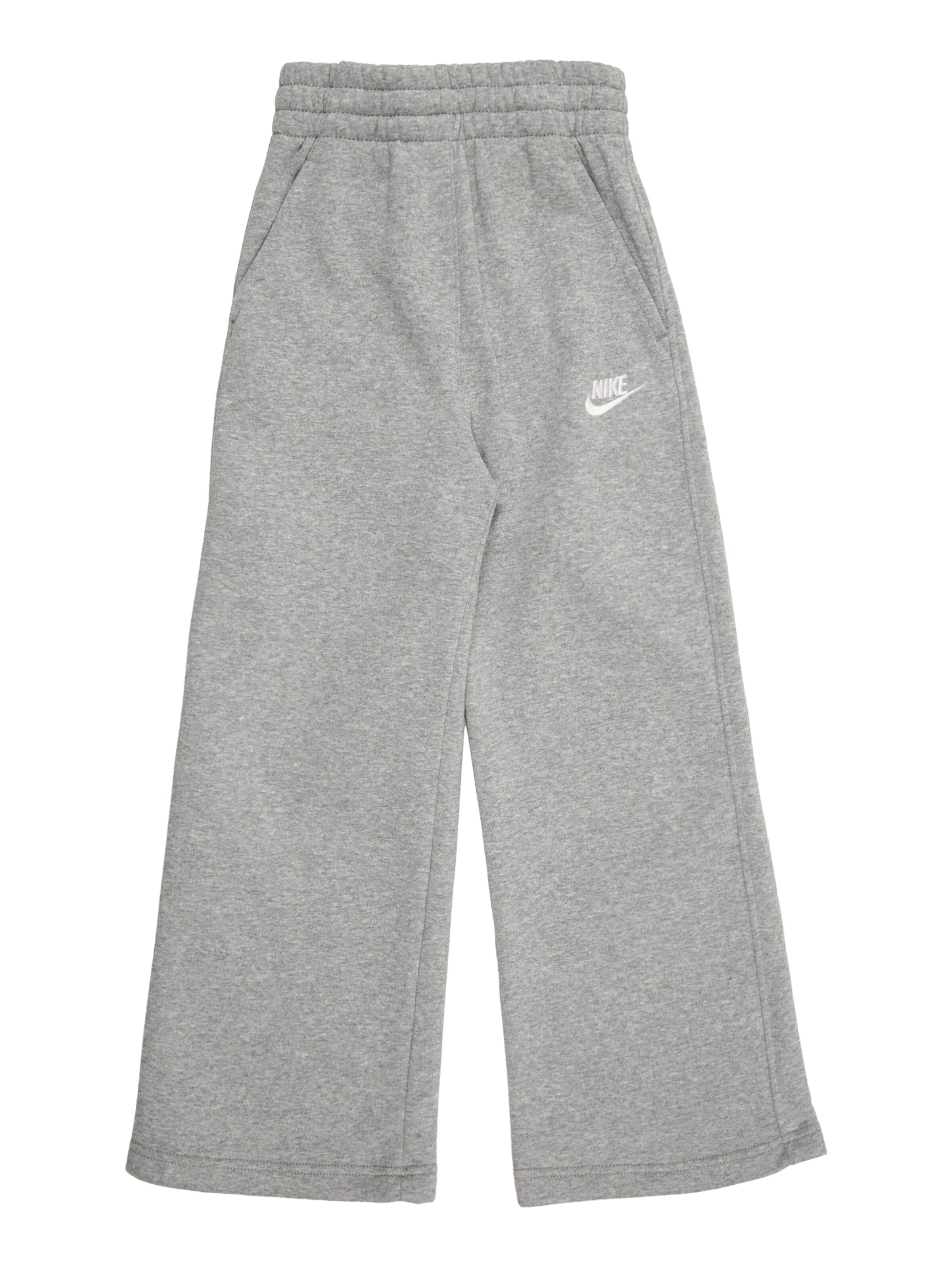Nike Sportswear Wide leg Byxa 'CLUB FLC' i grå: framsida