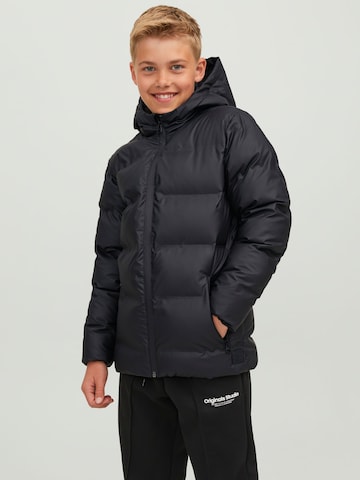 Jack & Jones Junior Winterjas in Zwart: voorkant