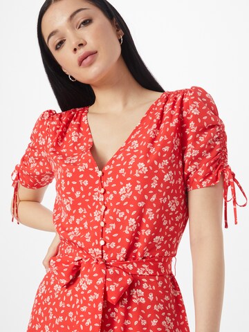 Rochie tip bluză 'GIARLO' de la Lauren Ralph Lauren pe roșu