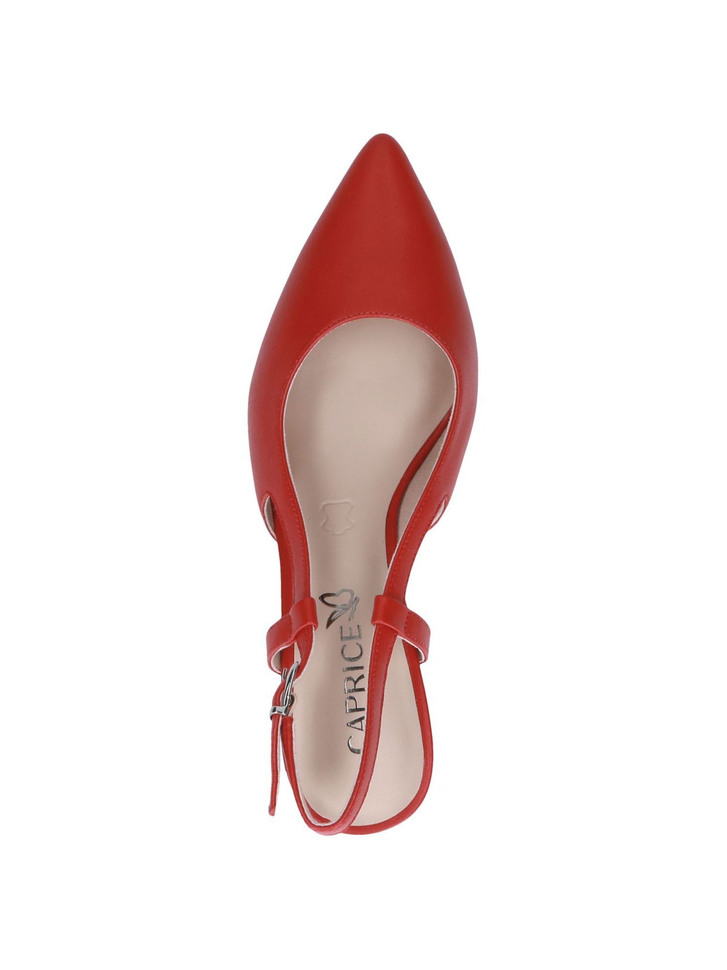 CAPRICE Slingback Pumps in Red