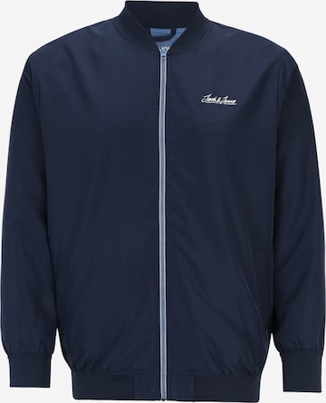 Jack & Jones Plus Between-Season Jacket 'OLIVER' in Blue: front