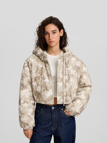 Bershka Tussenjas in Beige: voorkant