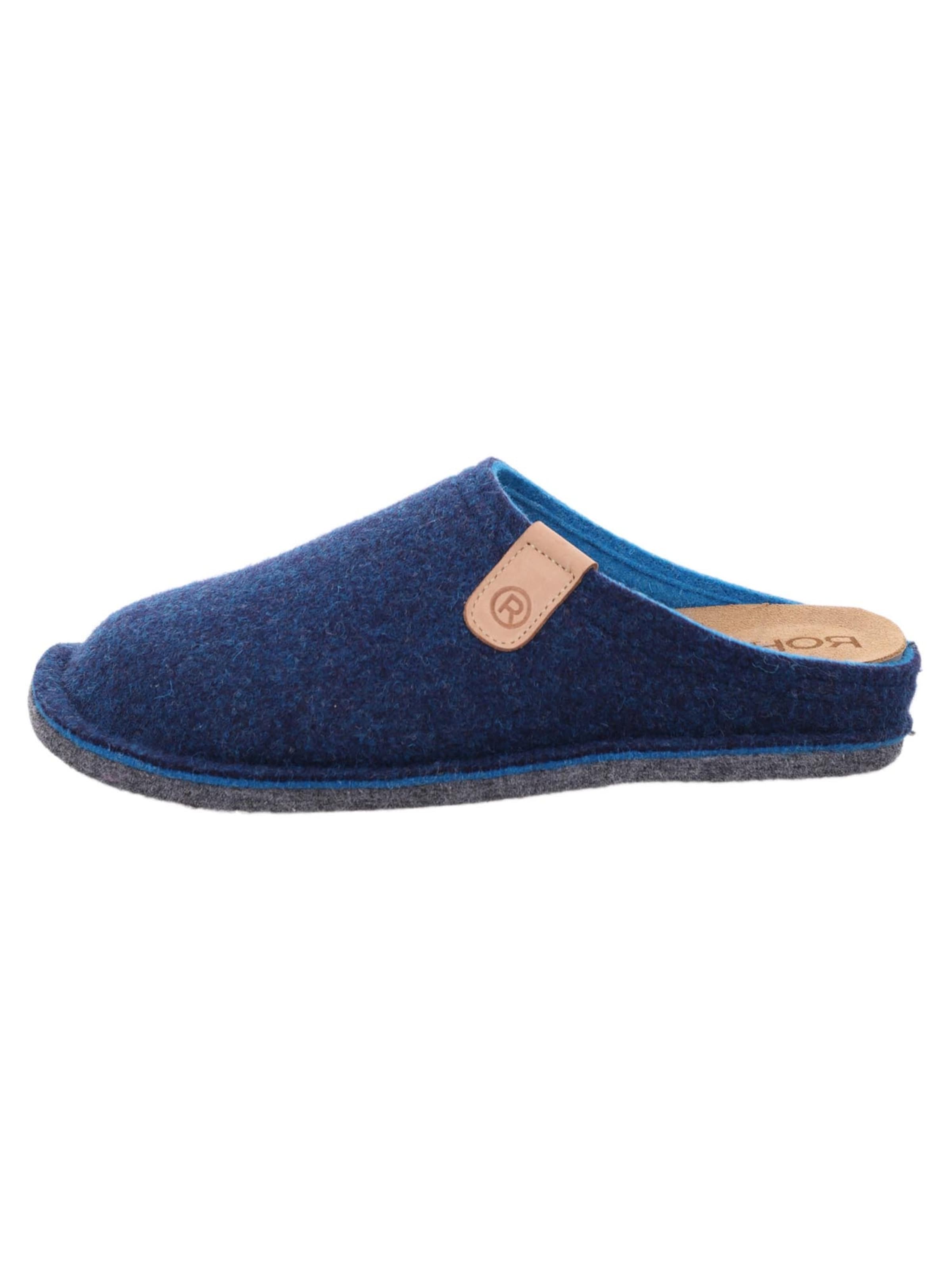 ROHDE Slippers 'Lucca-D' in Blue: front
