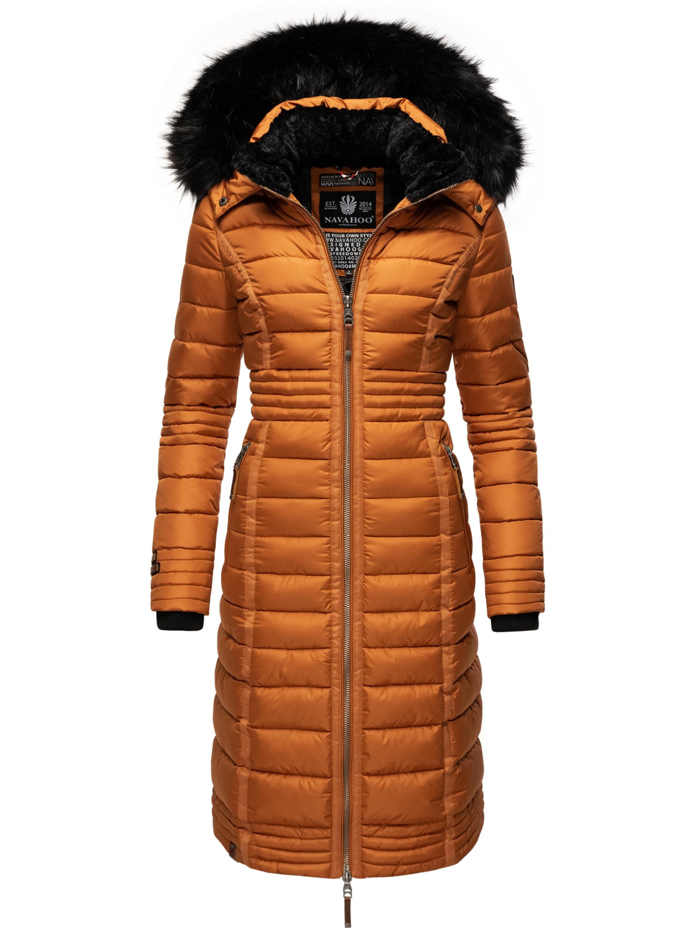 NAVAHOO - Sobretudo de inverno 'Umay' em laranja: frente