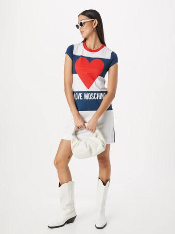 Robe 'ABITO FELPA' Love Moschino en bleu